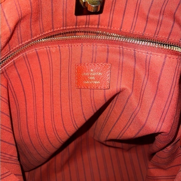 LOUIS VUITTON EMPREINTE LEATHER RED CITADINE PM TOTE BAG - Picture 5 of 14